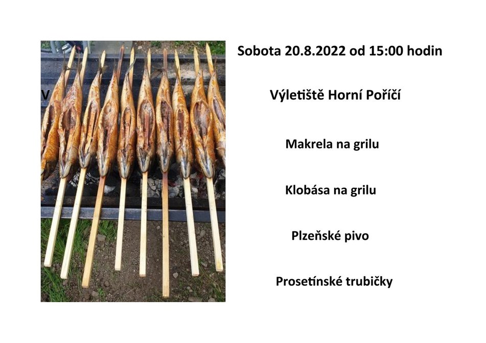 Plakát - makrely - Horní Poříčí - 20.8.2022